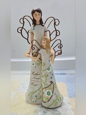 Mother and Daughter Angel Figurine